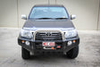 Hilux KUN26R 2012-2015 707-01 Falcon Bull Bar Single Stainless Loops Package (LED Foglight) - SKU MCC-01015-701SSLFOGUP