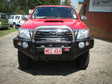 Hilux KUN26R 2012-2015 707-01 Falcon Bull Bar Single Stainless Loops Package (LED Foglight) - SKU MCC-01015-701SSLFOGUP