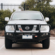 Navara D40 2011-2015 707-02 Falcon Bull Bar Black A-Frame Package (LED Foglight) - SKU MCC-03007-702FOGUP