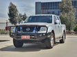 Navara D40 2005-2010 707-02 Falcon Bull Bar Black A-Frame Package (LED Foglight) - SKU MCC-03006-702FOGUP