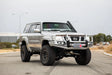 GU Patrol Y61 2005-2009 707-02 Falcon Bull Bar Black A-Frame Package (LED Foglight) - SKU MCC-03004-702FOGUP