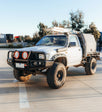 Hilux LN105/LN106 (Live) 1988-1997 707-02 Falcon Bull Bar A-Frame Package (LED Foglight) - SKU MCC-01000-702FOG