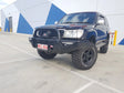 Land Cruiser 100/105 Series 1998-2007 707-01 Falcon Bull Bar Single Black Loops Package (LED Foglight) - SKU MCC-01007-701SBLFOGUP