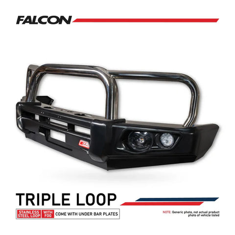 Falcon Bar 707-01 Triple Stainless Loops