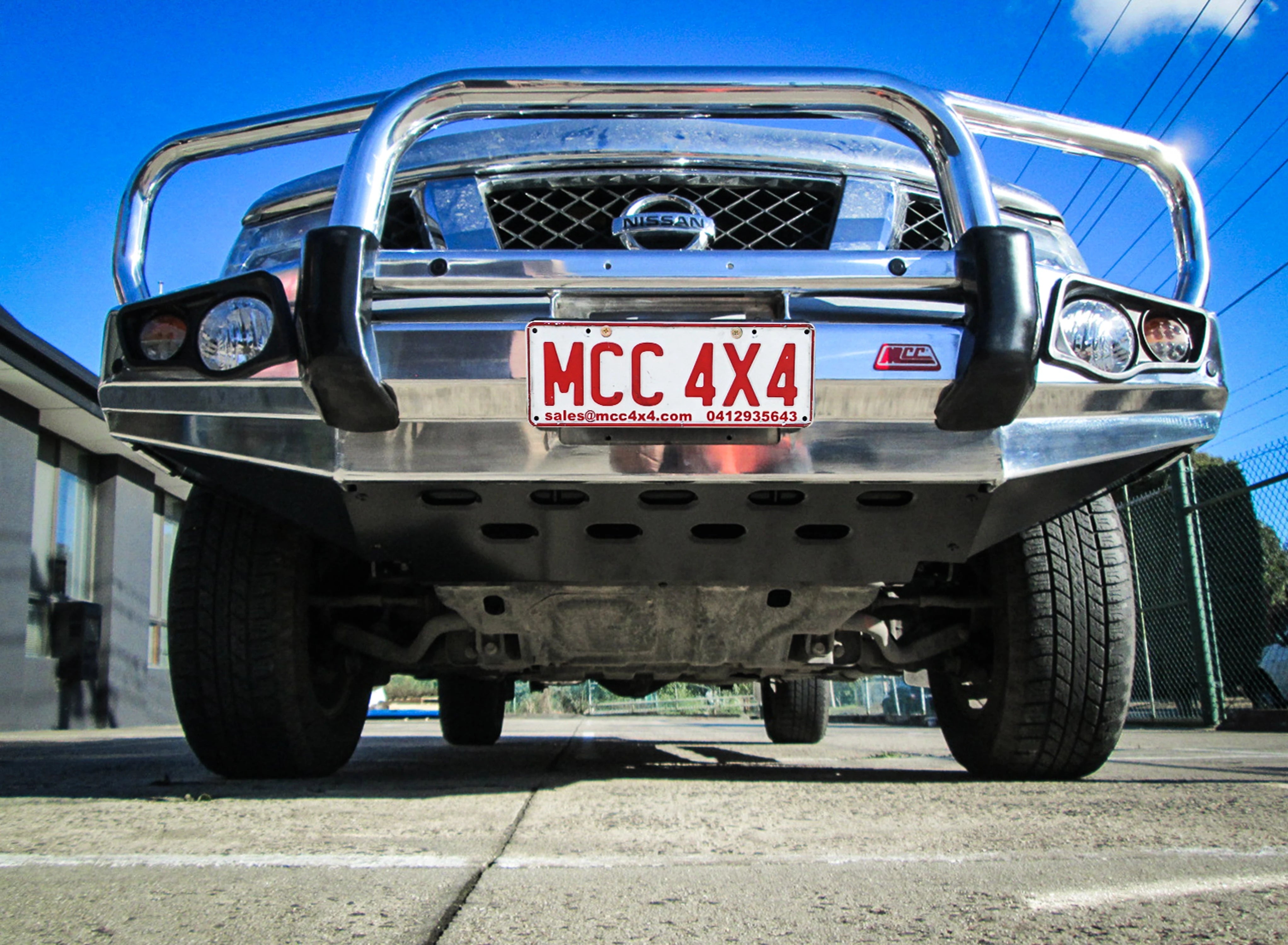 Navara D40 2005-2010 707-01A Alloy Falcon Bull Bar Triple Loops Package (No Foglight) - SKU MCC-03006-701AW