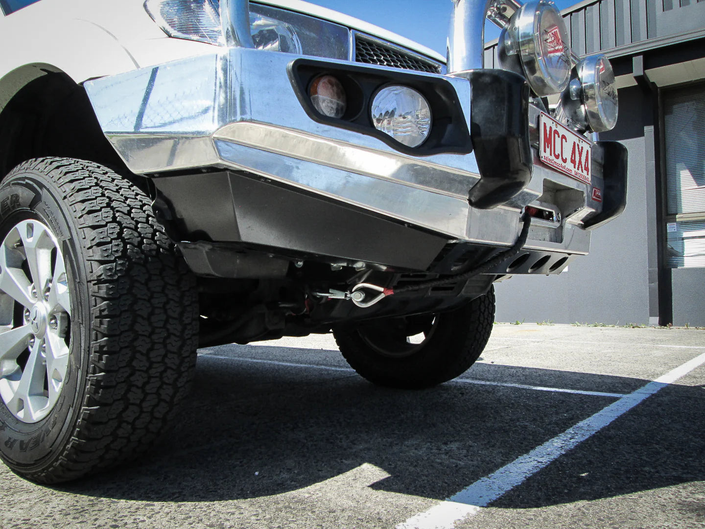 Triton ML,MN 2006-2015 707-01A Alloy Falcon Bull Bar Triple Loops Package (LED Foglight) - SKU MCC-02002-701AWFOGUP