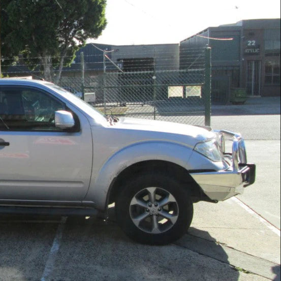 Navara D40 2011-2015 707-01A Alloy Falcon Bull Bar Triple Loops Package (LED Foglight) - SKU MCC-03007-701AWFOGUP