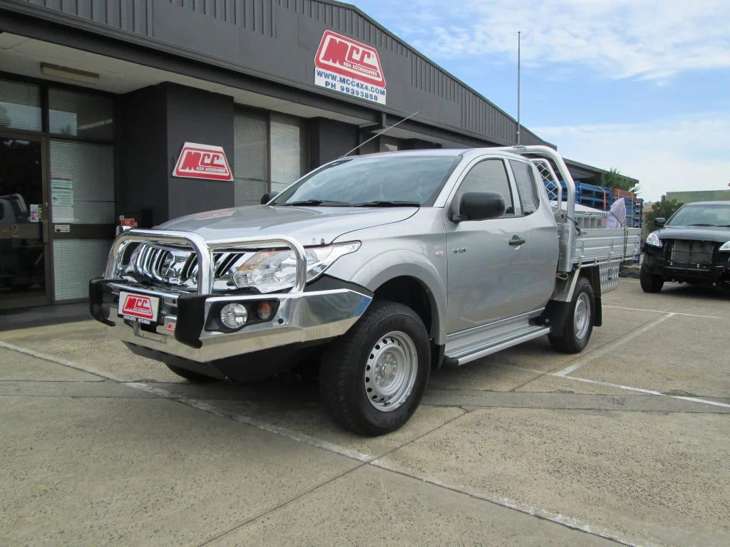 Triton MQ 2015-2019 707-01A Alloy Falcon Bull Bar Triple Loops Package (LED Foglight) - SKU MCC-02008-701AWFOGUP