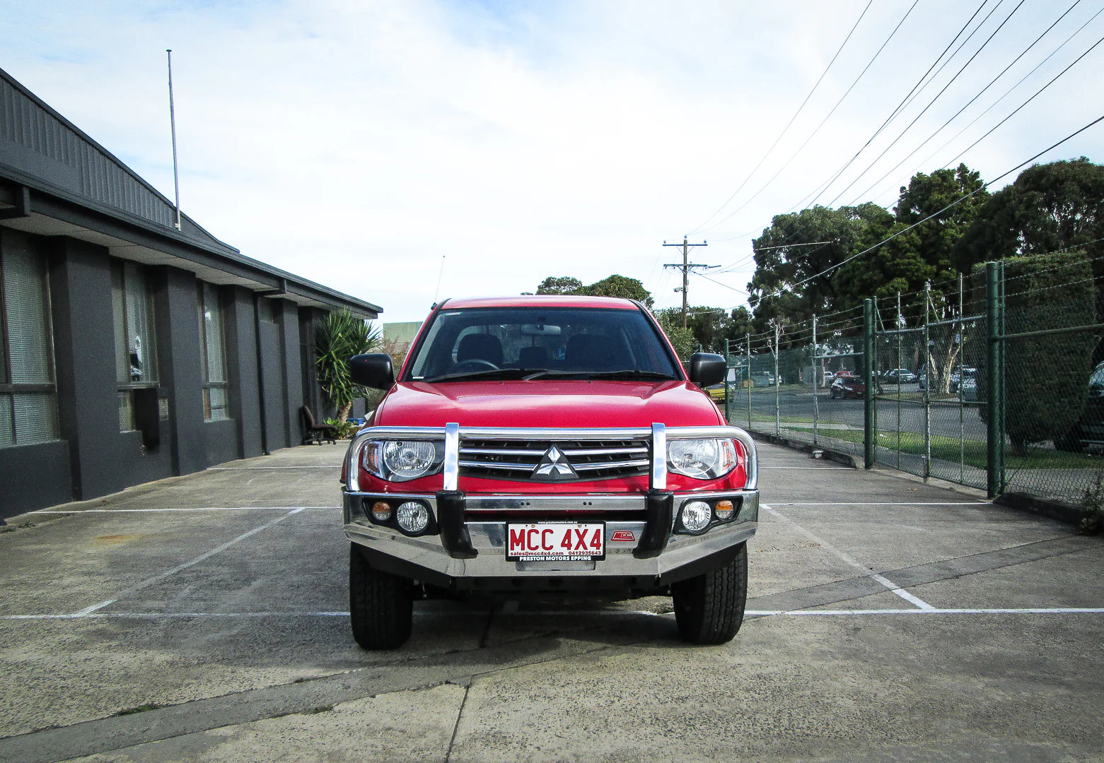 Triton ML,MN 2006-2015 707-02A Alloy Falcon Bull Bar A-Frame Package (LED Foglight) - SKU MCC-02002-702AWFOGUP