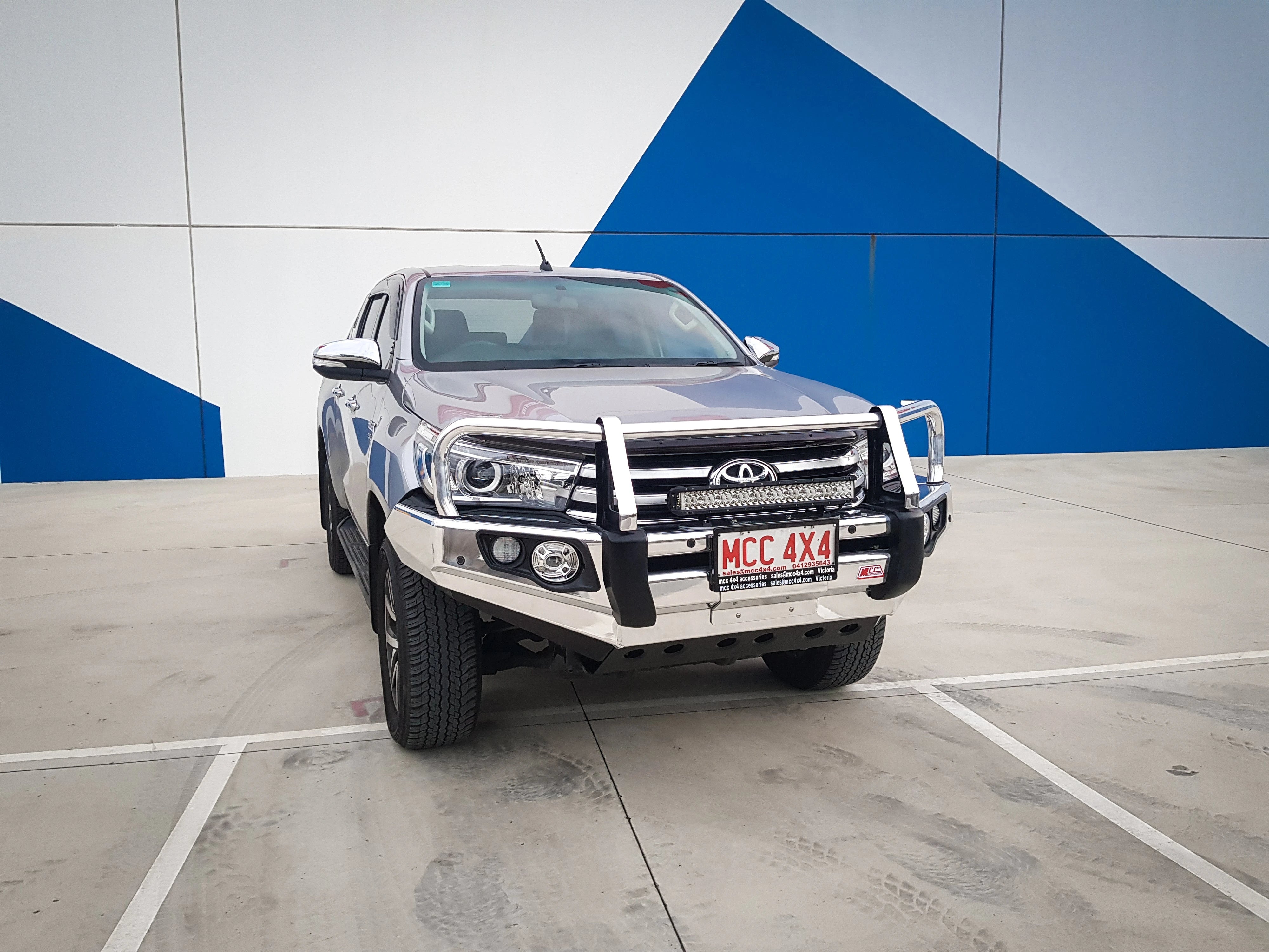 Hilux 2016-2020 707-02A Alloy Falcon Bull Bar A-Frame Package (No Foglight) - SKU MCC-01017-702AW
