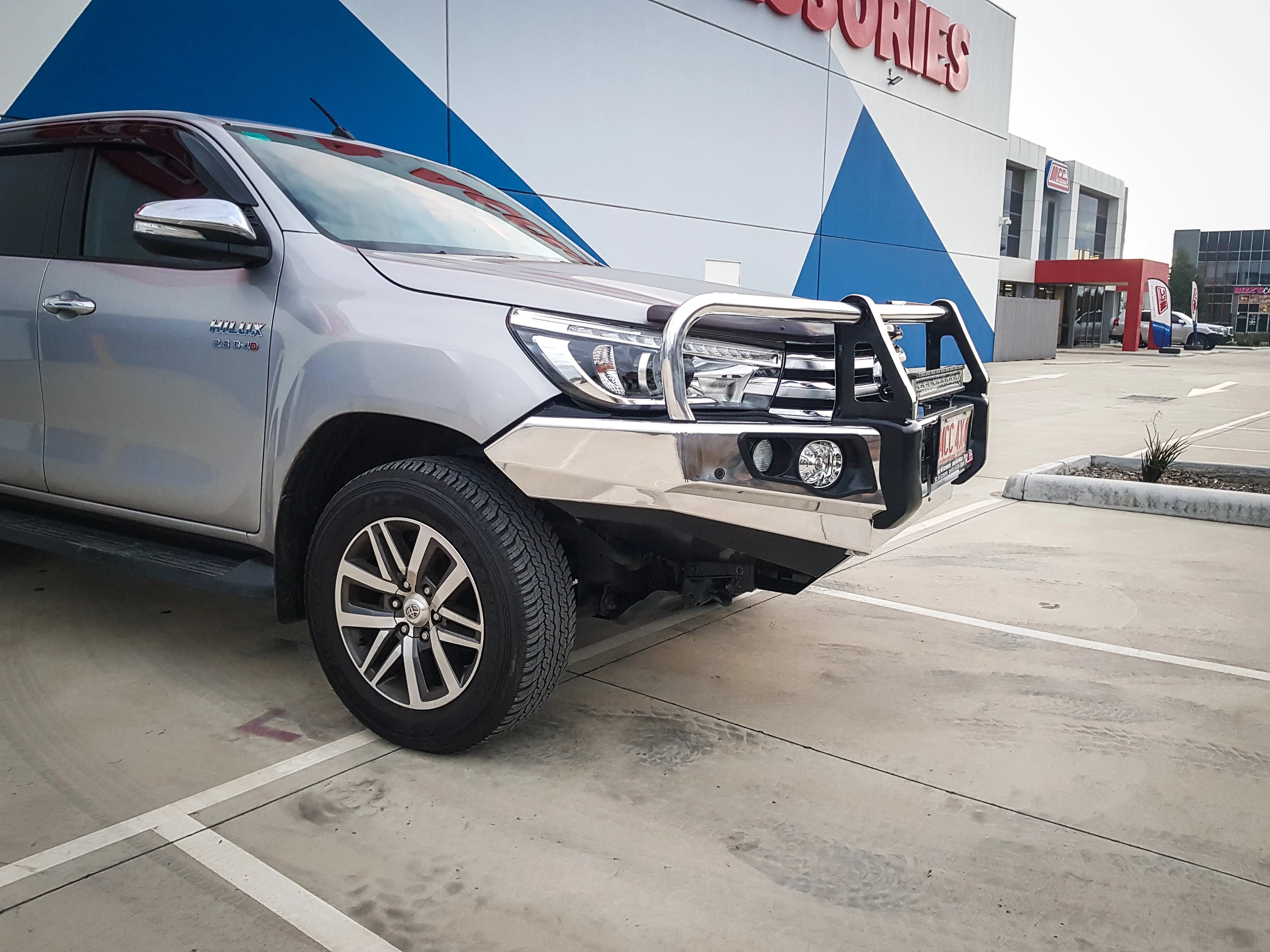 Hilux 2016-2020 707-02A Alloy Falcon Bull Bar A-Frame Package (No Foglight) - SKU MCC-01017-702AW