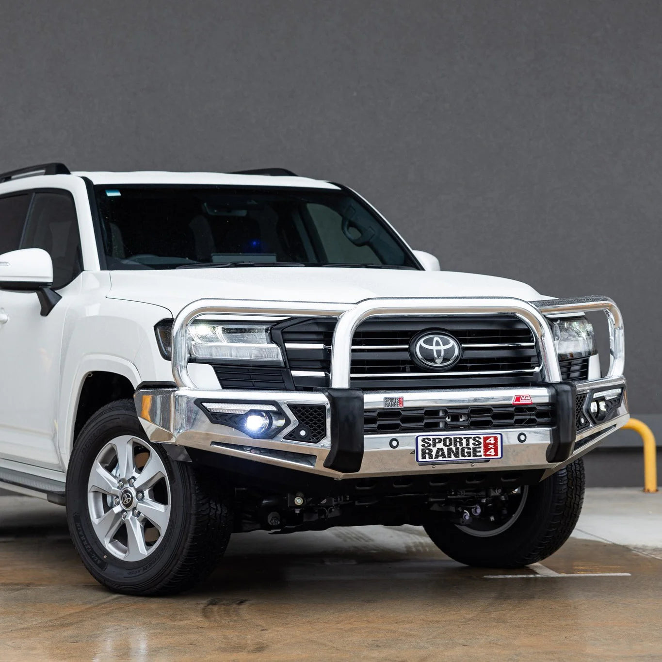 Land Cruiser 300 series 2022-On 808-01A Alloy Phoenix Bull Bar Triple Loops Package - SKU MCC-01023-801AWUP