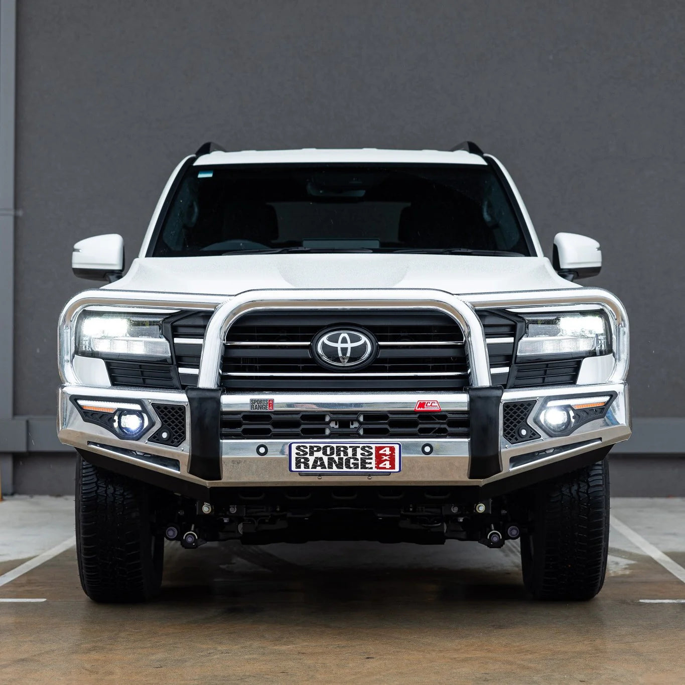 Land Cruiser 300 series 2022-On 808-01A Alloy Phoenix Bull Bar Triple Loops Package - SKU MCC-01023-801AWUP