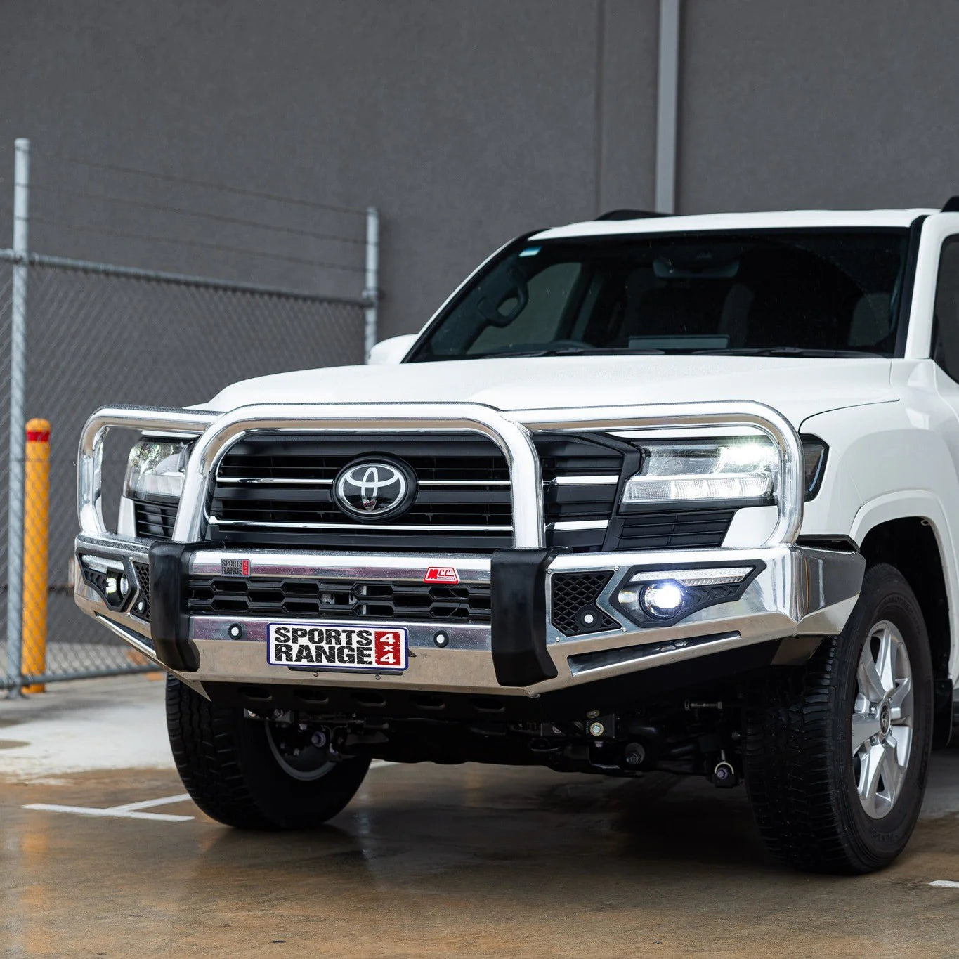 Land Cruiser 300 series 2022-On 808-01A Alloy Phoenix Bull Bar Triple Loops Package - SKU MCC-01023-801AWUP