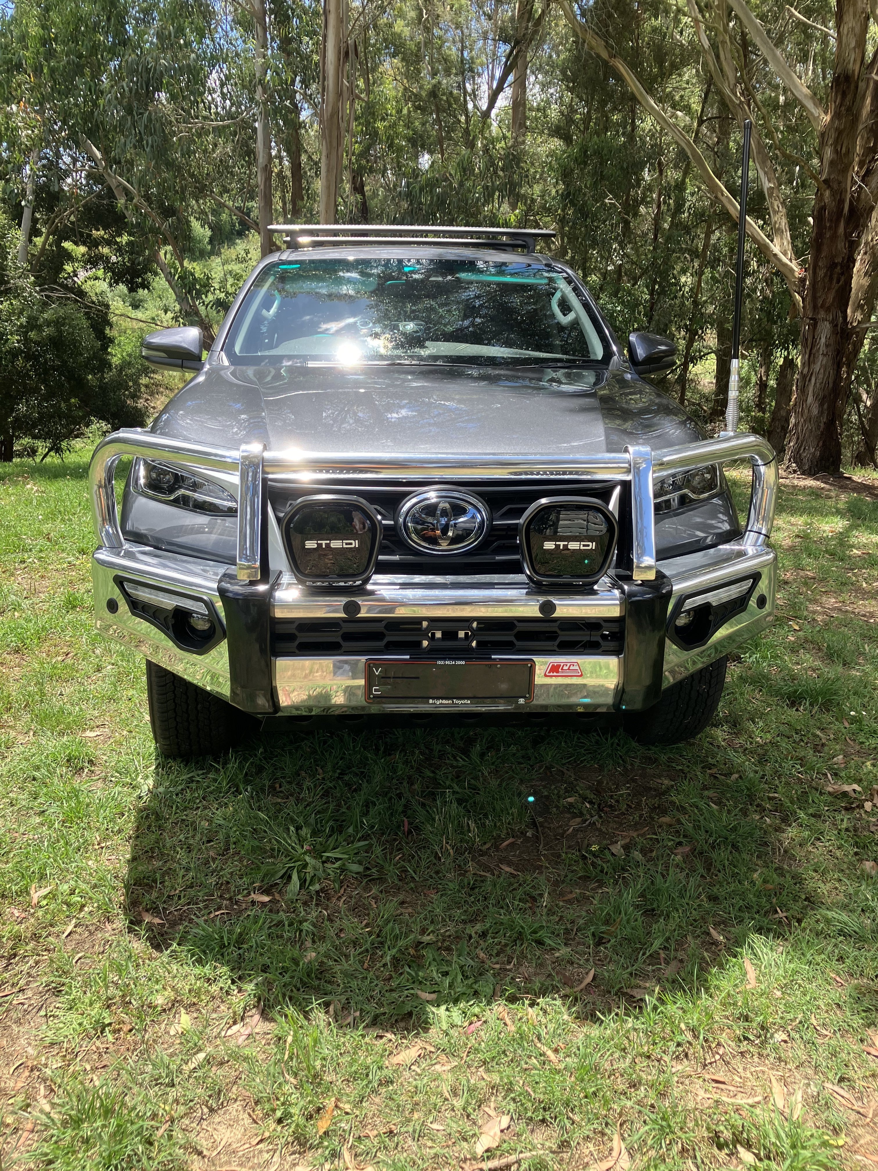 Fortuner 2021-On 808-02A Alloy Phoenix Bull Bar A-Frame Package - SKU MCC-01022-802AWUP