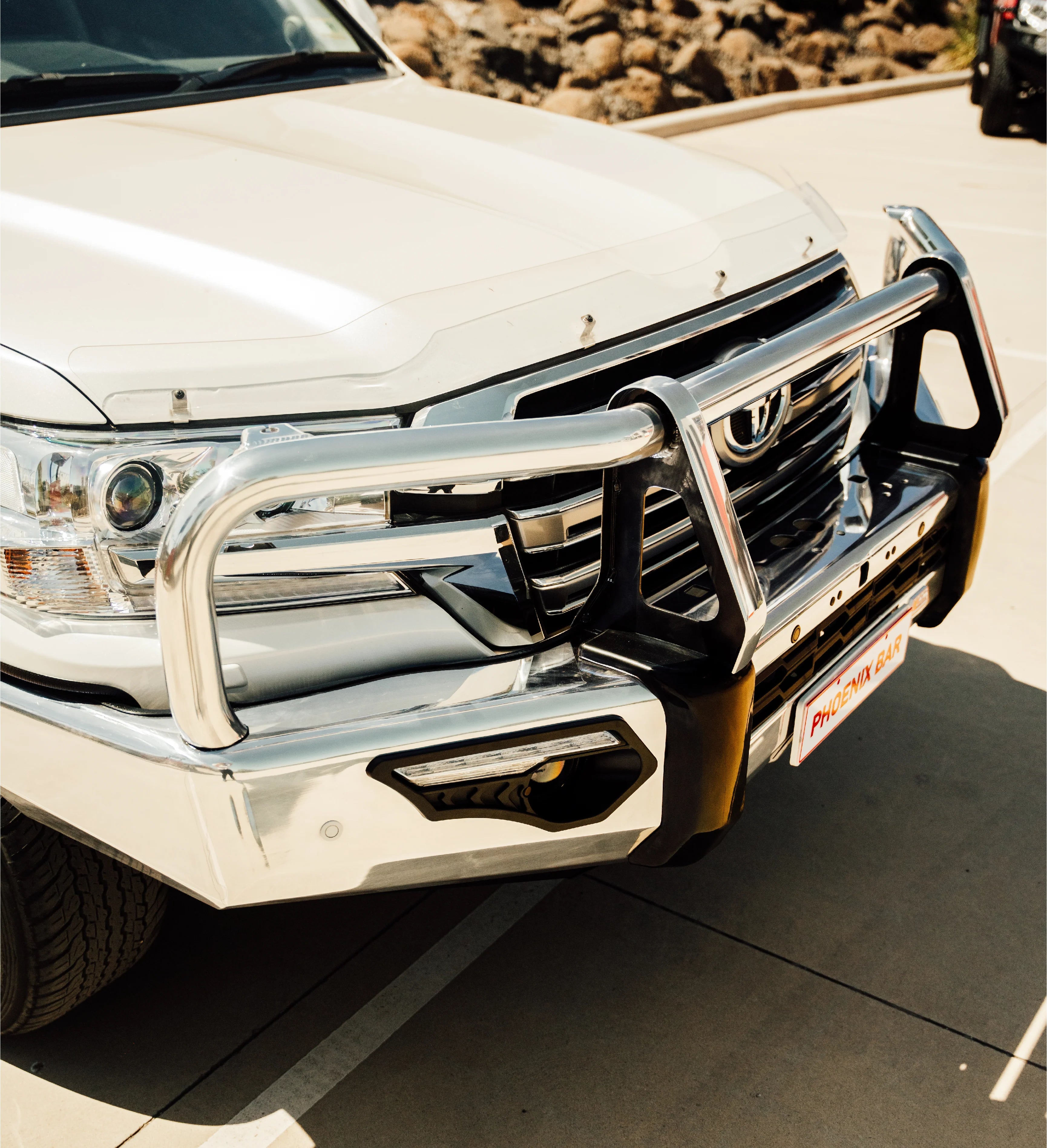 Land Cruiser 200 Series 2016-On 808-02A Alloy Phoenix Bull Bar A-Frame Package - SKU MCC-01019-802AWUP