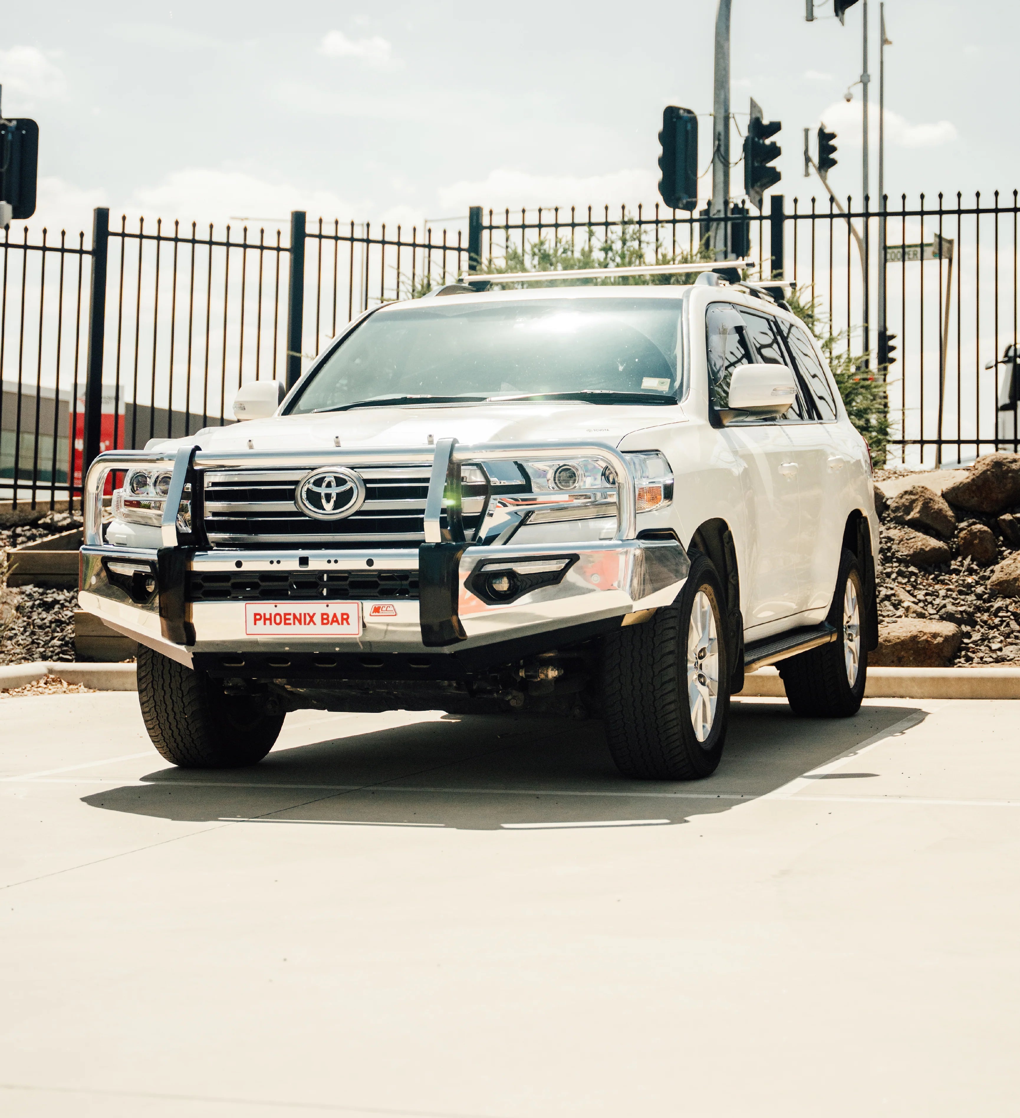 Land Cruiser 200 Series 2016-On 808-02A Alloy Phoenix Bull Bar A-Frame Package - SKU MCC-01019-802AWUP