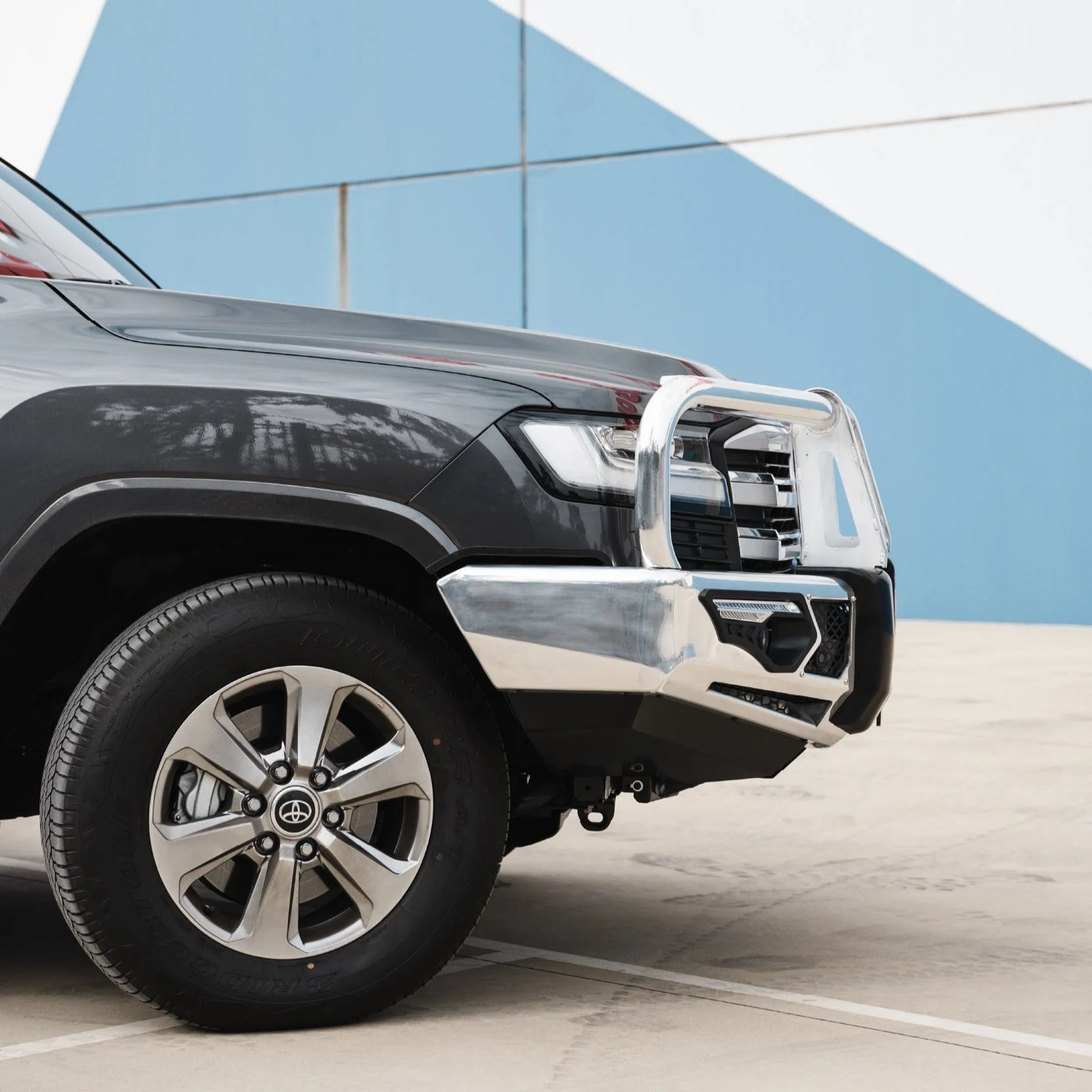 Land Cruiser 300 Series 2022-On 808-01A Alloy Phoenix Bull Bar Triple Loops Package - SKU MCC-01023-802AWUP