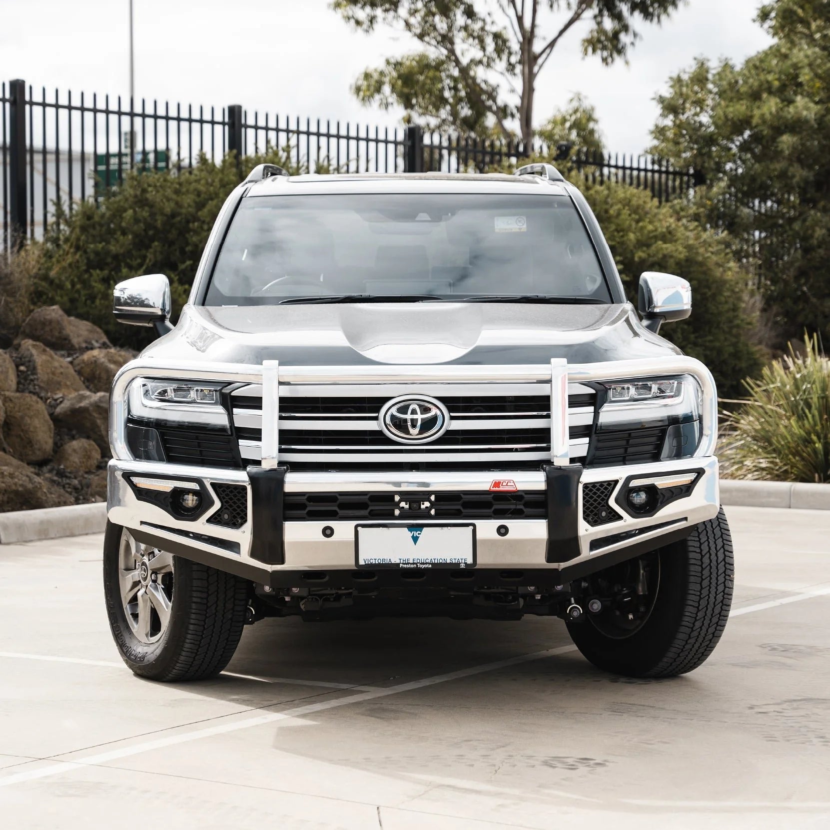 Land Cruiser 300 Series 2022-On 808-01A Alloy Phoenix Bull Bar Triple Loops Package - SKU MCC-01023-802AWUP