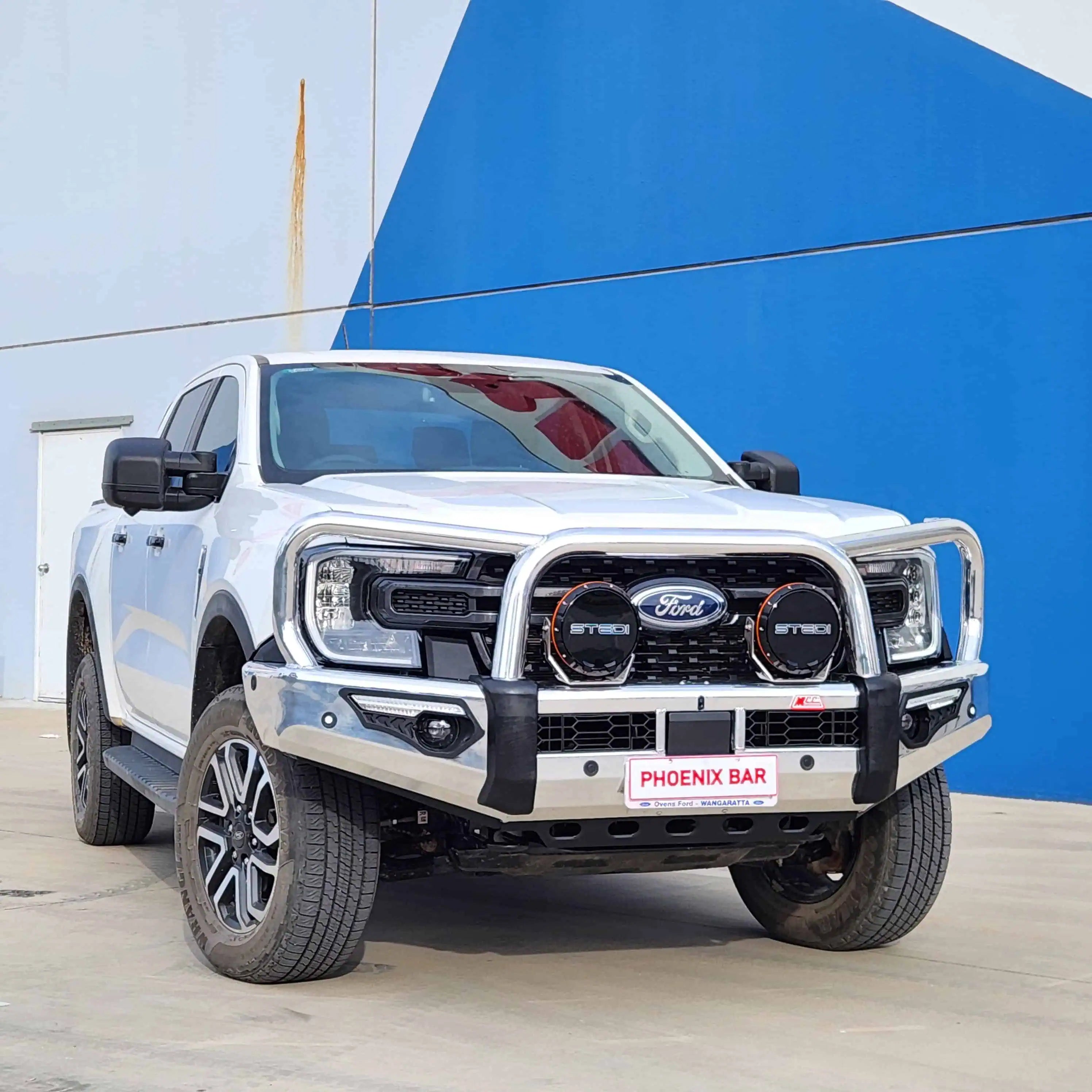 Next-Gen Ranger/Everest 2022-On 808-01A Alloy Phoenix Bull Bar Triple Loops Package - SKU MCC-05010-801AWUP