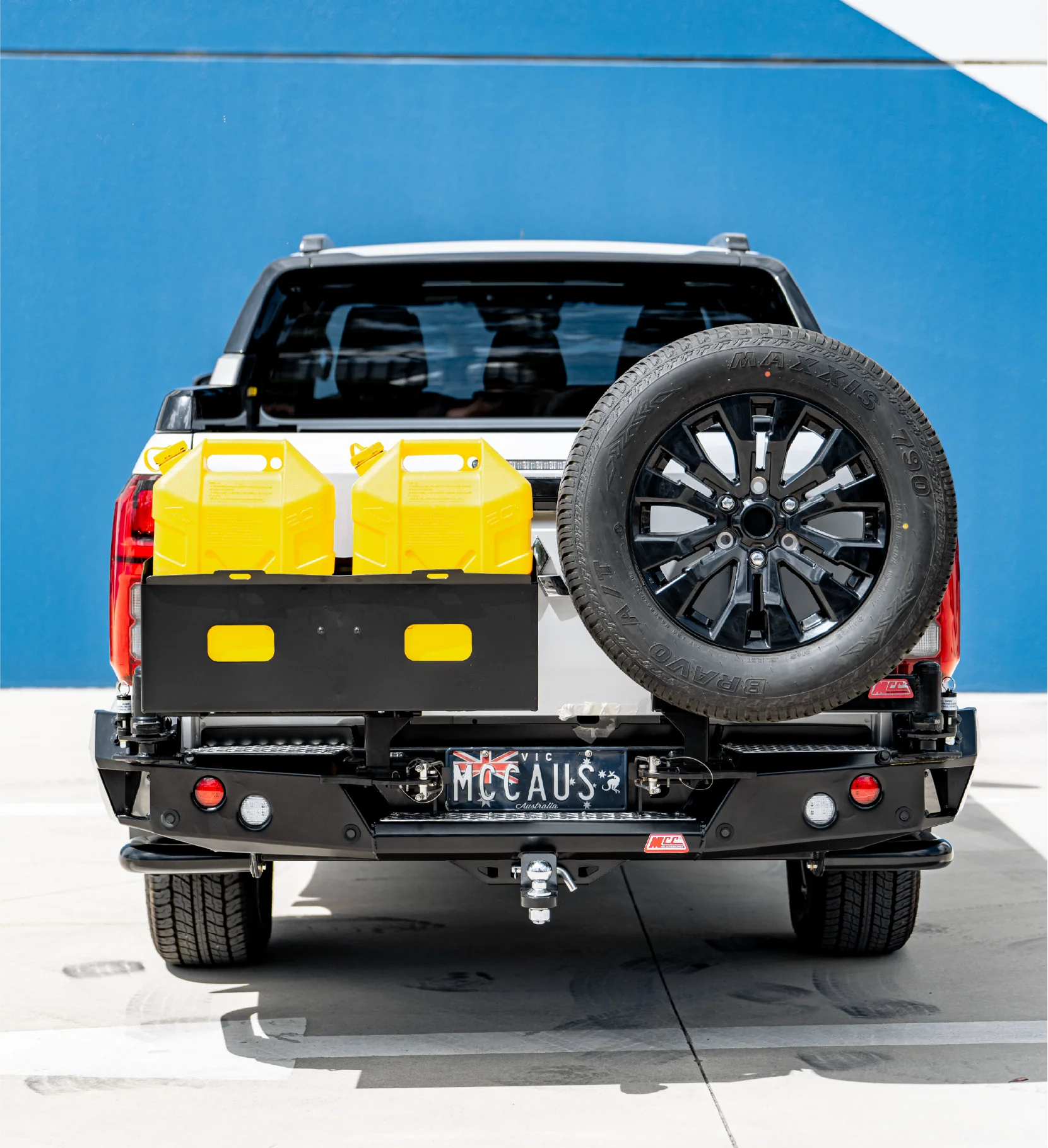 Triton MV 2024-On 022-02 Rear Wheel Carrier Double Jerry Can Holder Package - SKU MCC-02013-202PK3