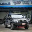 Hilux 2020-On 707-01 Falcon Bull Bar Triple Stainless Loops package (LED Foglight) - SKU MCC-01021-701FOGUP