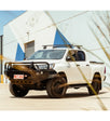 Hilux 2020-On 707-02 Falcon Bull Bar Black A-Frame Package (LED Foglight) - SKU MCC-01021-702FOGUP