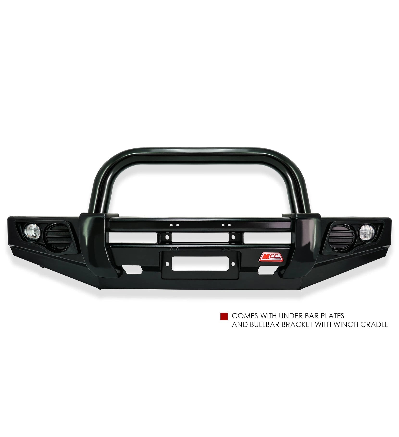 Dmax RG 2020-Present 707-01 Falcon Bull Bar Single Black Loops Package (No Foglight) - SKU MCC-08007-701SBL