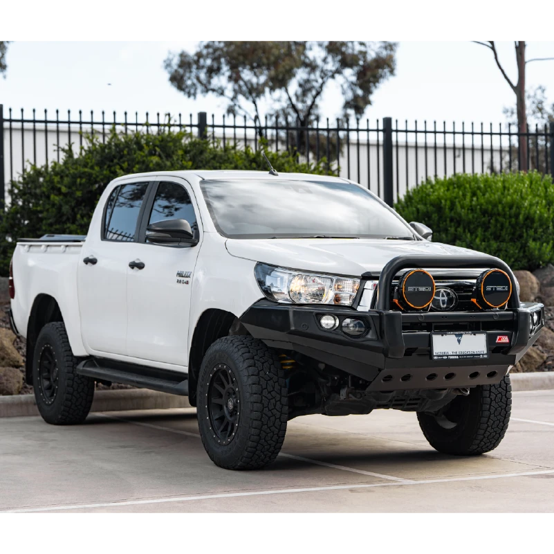Hilux 2016-2020 707-01 Falcon Bull Bar Single Black Loops Package (No Foglight) - SKU MCC-01017-701SBL