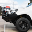 Hilux 2016-2020 707-01 Falcon Bull Bar Single Black Loops Package (No Foglight) - SKU MCC-01017-701SBL