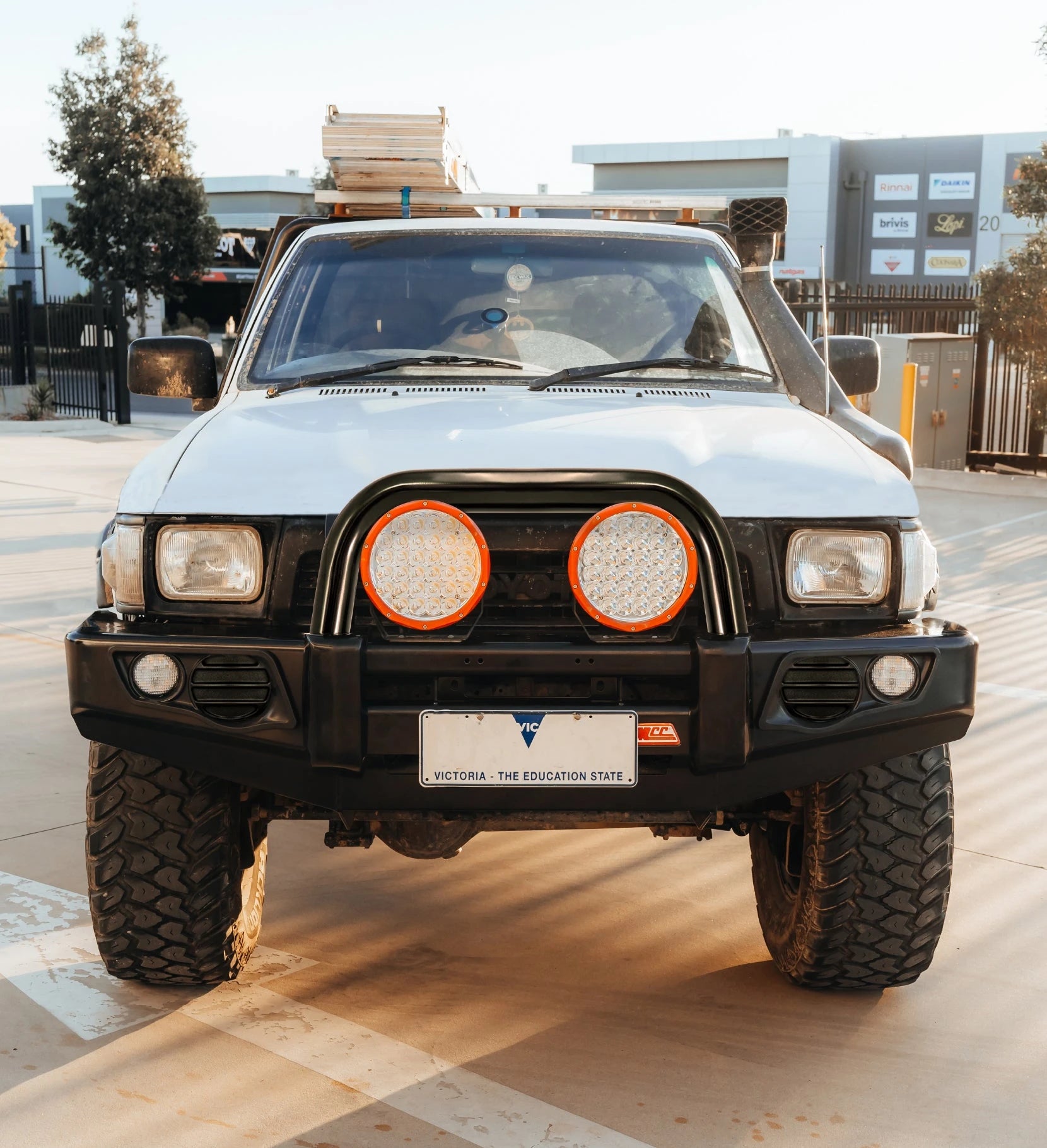 Hilux LN105/LN106 (Live) 1988-1997 707-01 Falcon Bull Bar Single Black Loops Package (No Foglight) - SKU MCC-01000-701SBL
