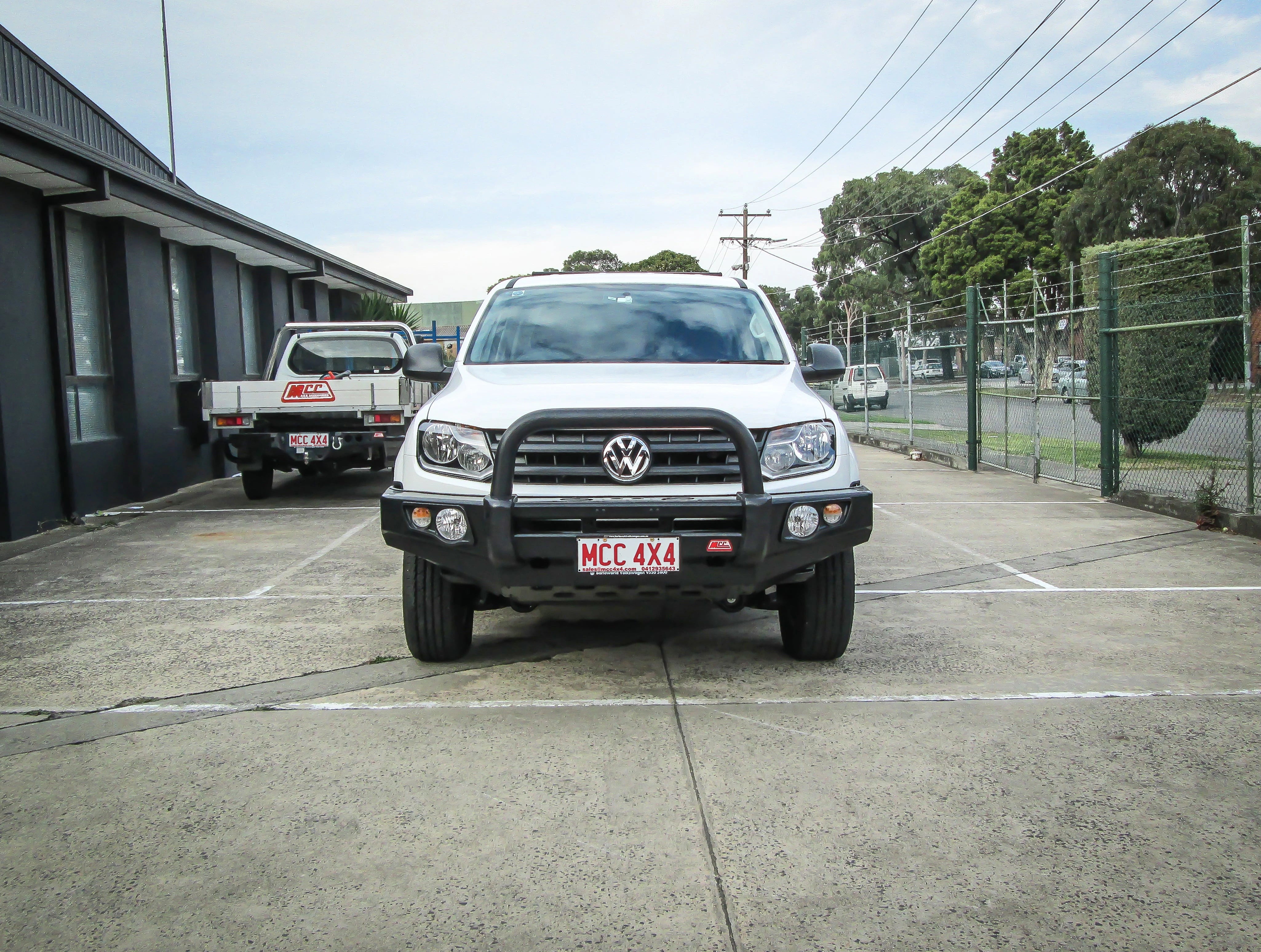Amarok 2011-2022 707-01 Falcon Bull Bar Single Black Loops Package (No Foglight) - SKU MCC-04001-701SBL