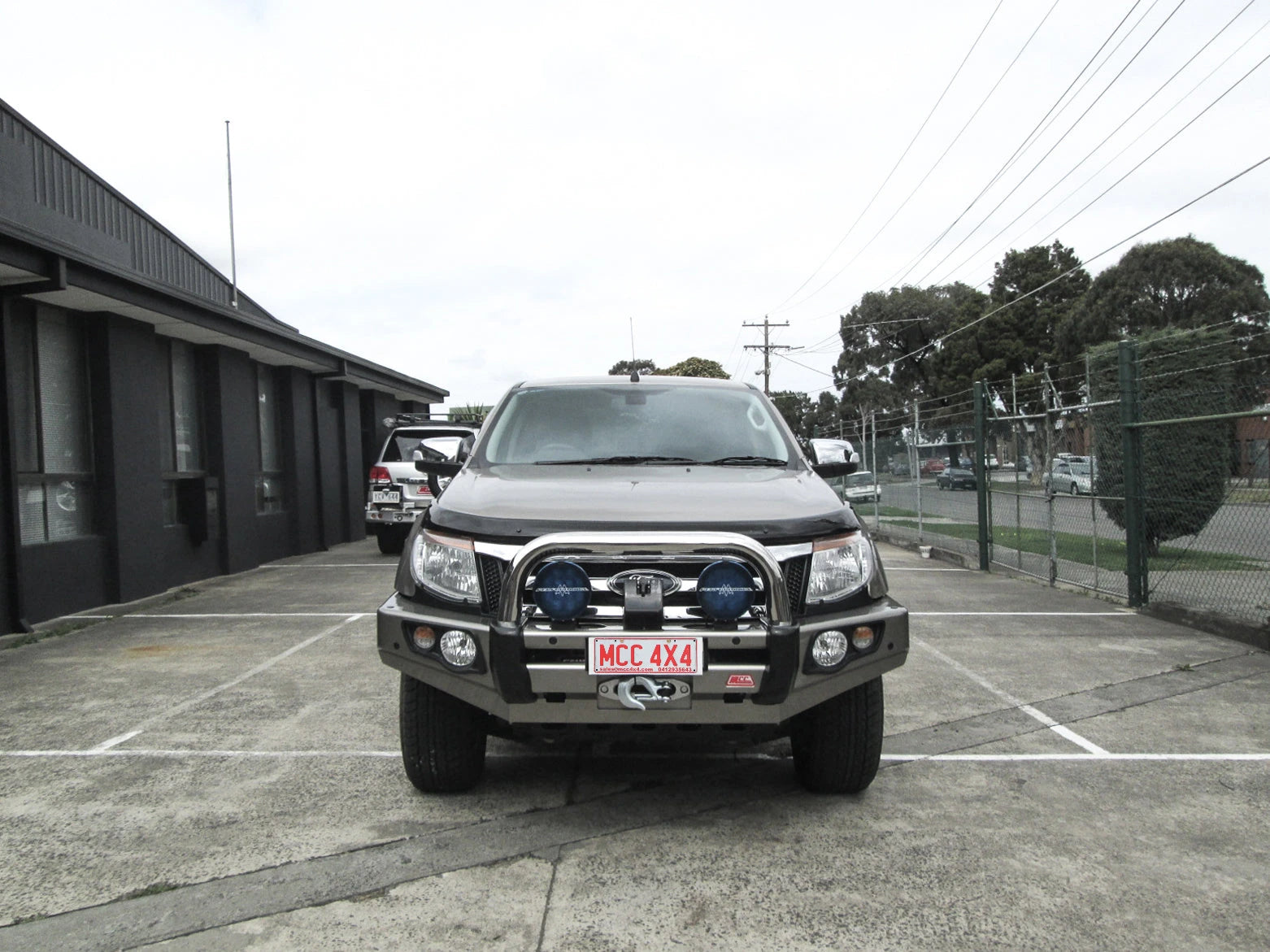 Ranger PX 1 2011-2015 707-01 Falcon Bull Bar Single Stainless Loops Package (No Foglight) - SKU MCC-05003-701SSL