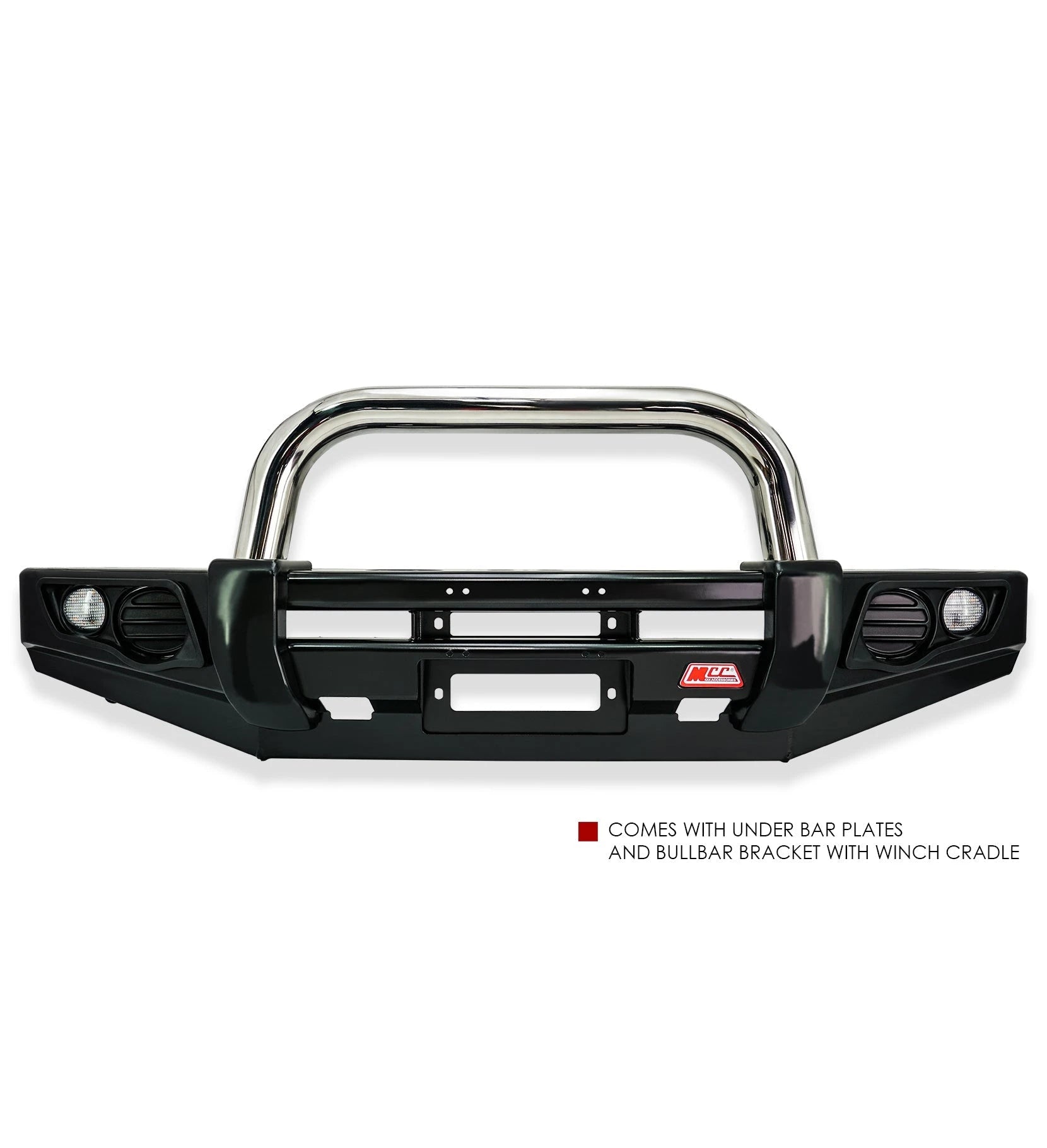 Dmax RG 2020-Present 707-01 Falcon Bull Bar Single Stainless Loops Package (No Foglight) - SKU MCC-08007-701SSL