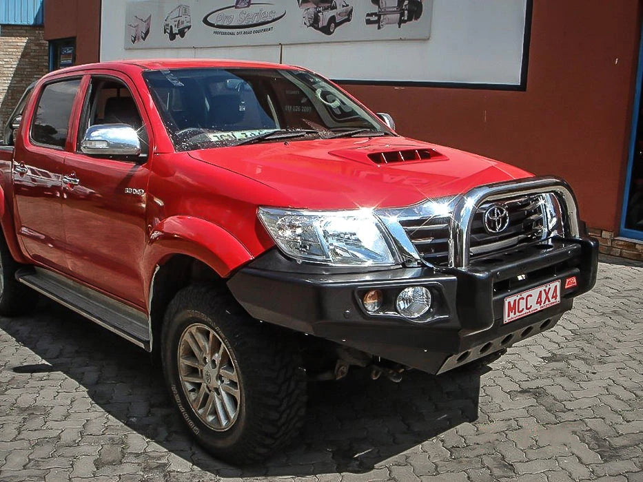 Hilux KUN26R 2012-2015 707-01 Falcon Bull Bar Single Stainless Loops Package (No Foglight) - SKU MCC-01015-701SSL