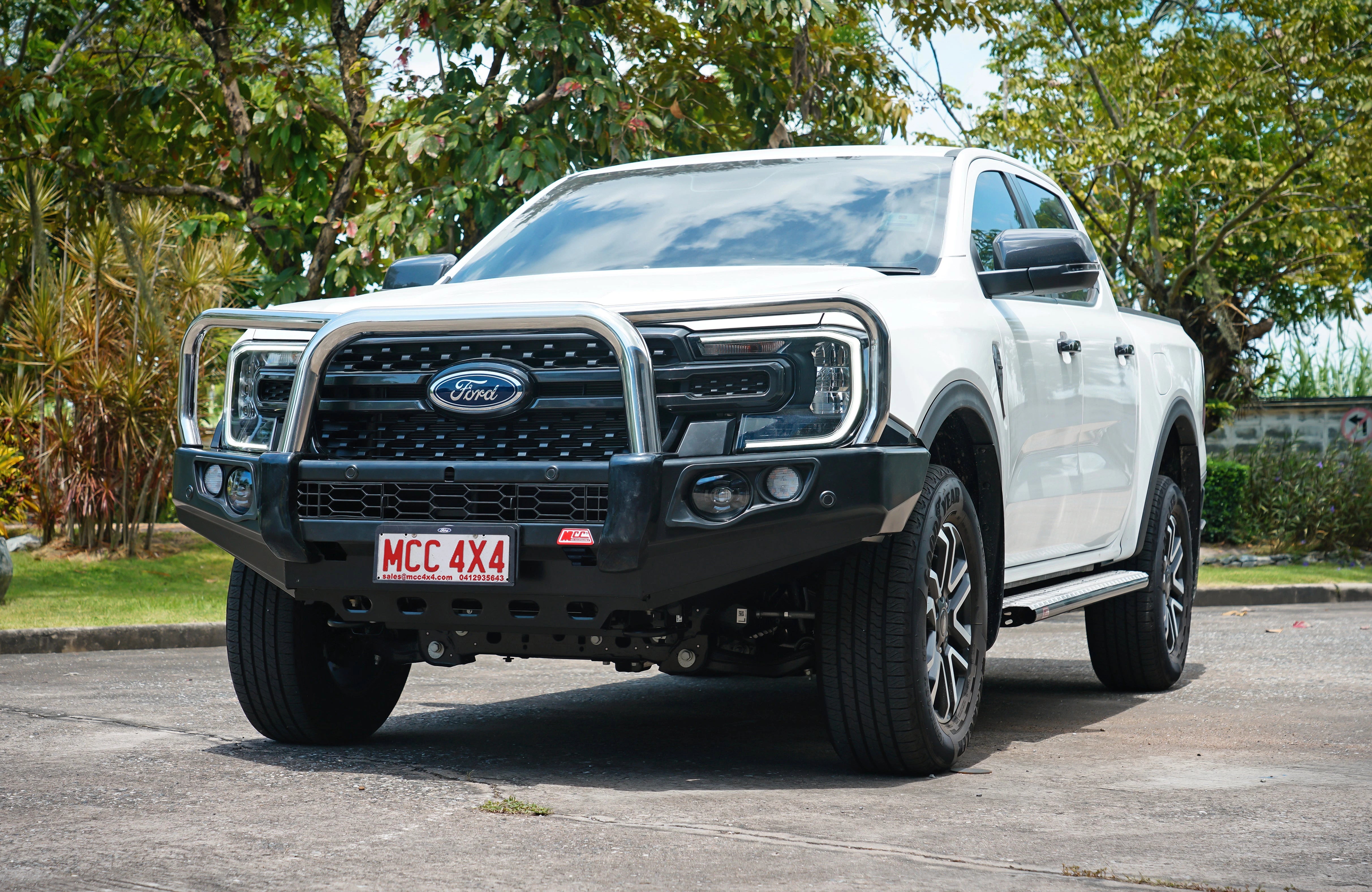 Next-Gen Ranger/Everest 2022-On 707-01 Falcon Bull Bar Triple Stainless Loops (No Foglight) - SKU MCC-05010-701UP