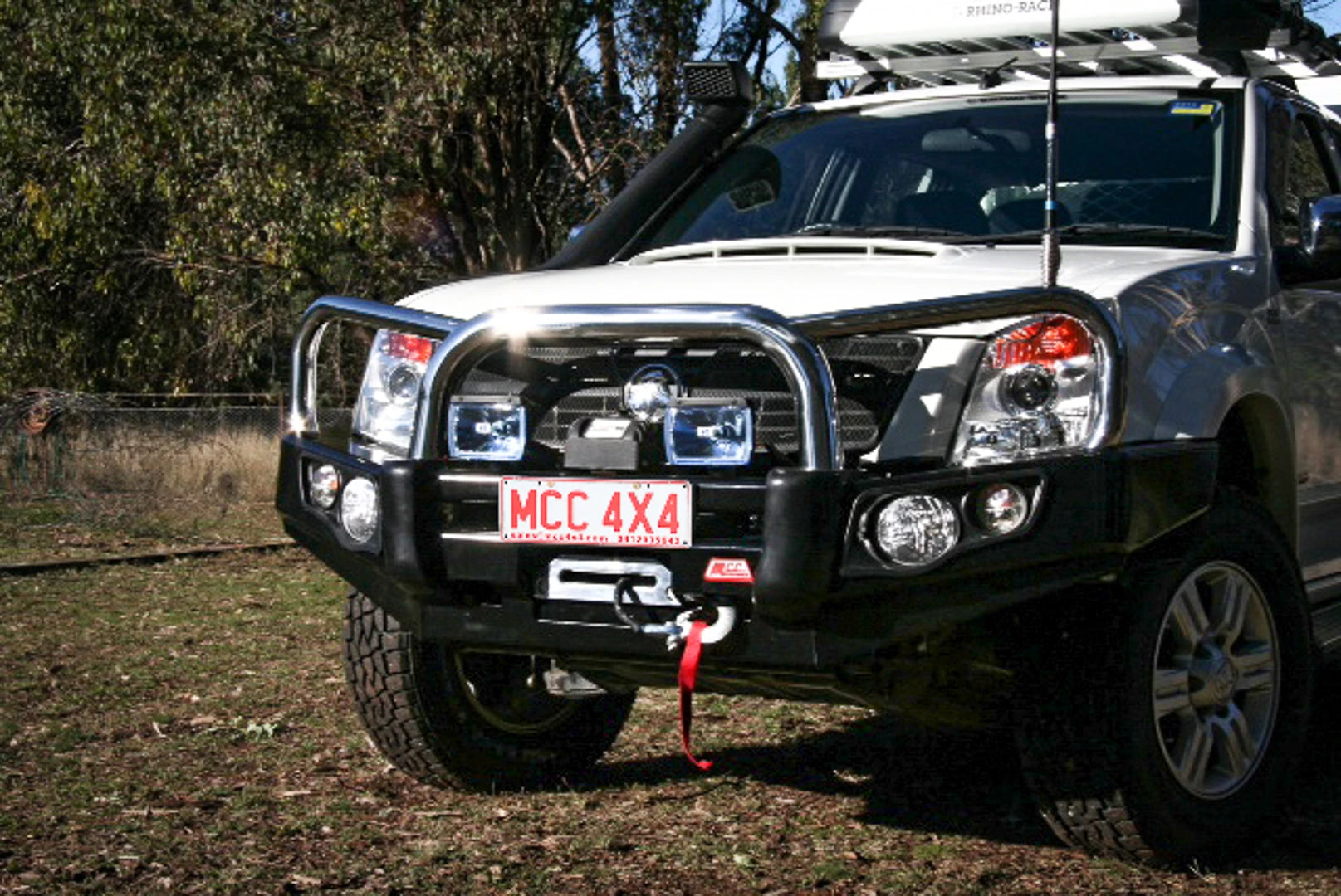Dmax/Rodeo RA7 2007-2011 707-01 Falcon Bull Bar Triple Stainless Loops Package (No Foglight) - SKU MCC-07002-701UP