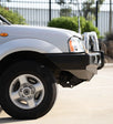 Navara D22 1997-2015 707-01 Falcon Bull Bar Triple Stainless Loops Package (LED Foglight) - SKU MCC-03008-701FOGUP
