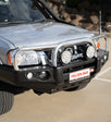 Navara D22 1997-2015 707-01 Falcon Bull Bar Triple Stainless Loops Package (LED Foglight) - SKU MCC-03008-701FOGUP