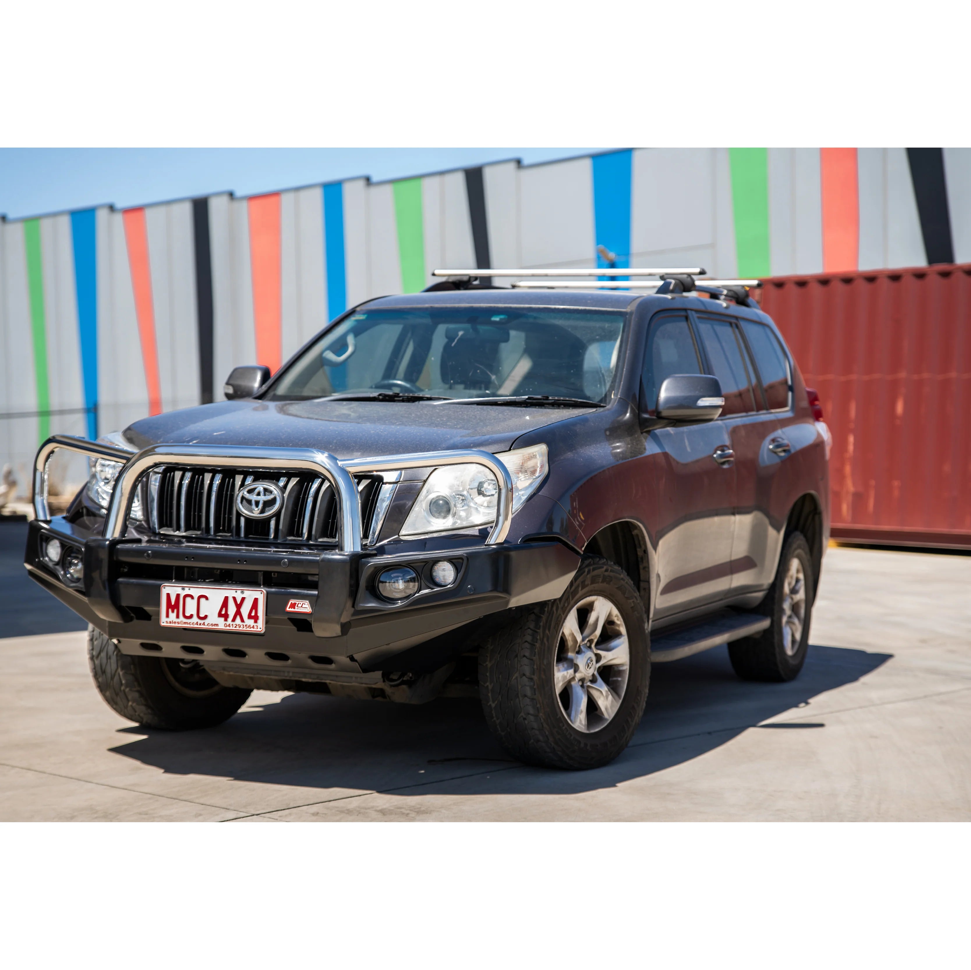 Prado 150 Prefacelift 2009-2017 707-01 Falcon Bull Bar Triple Stainless Loops Package (LED Foglight) - SKU MCC-01011-701FOGUP