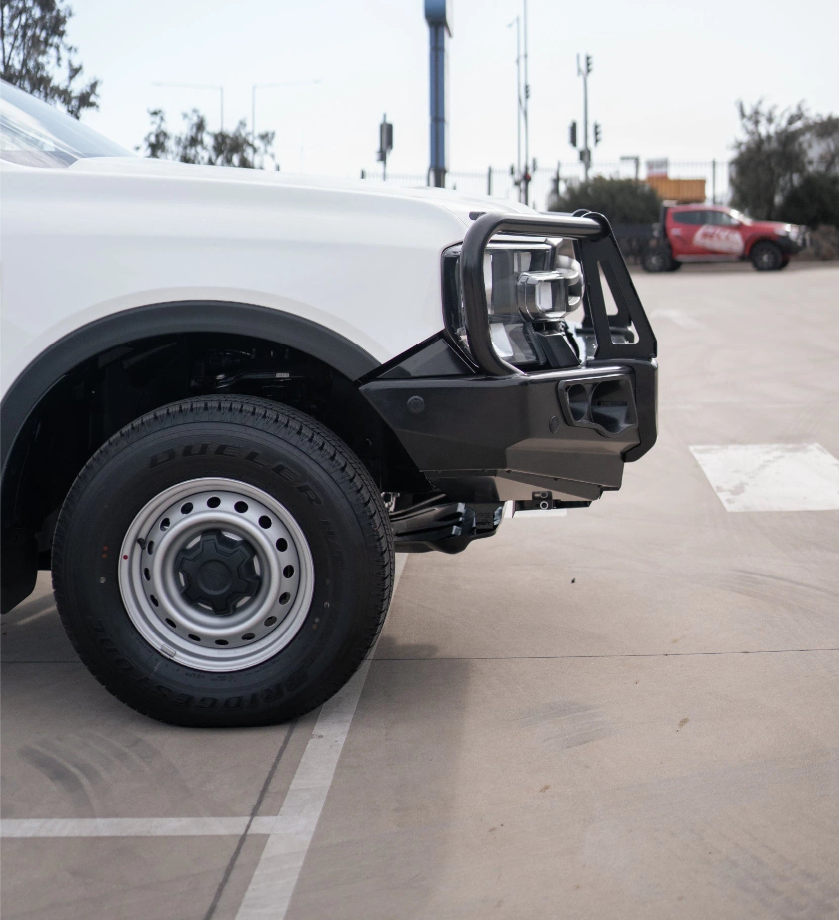 Next-Gen Ranger/Everest 2022-On 707-02 Falcon Bull Bar Black A-Frame Package (No Foglight) - SKU MCC-05010-702UP