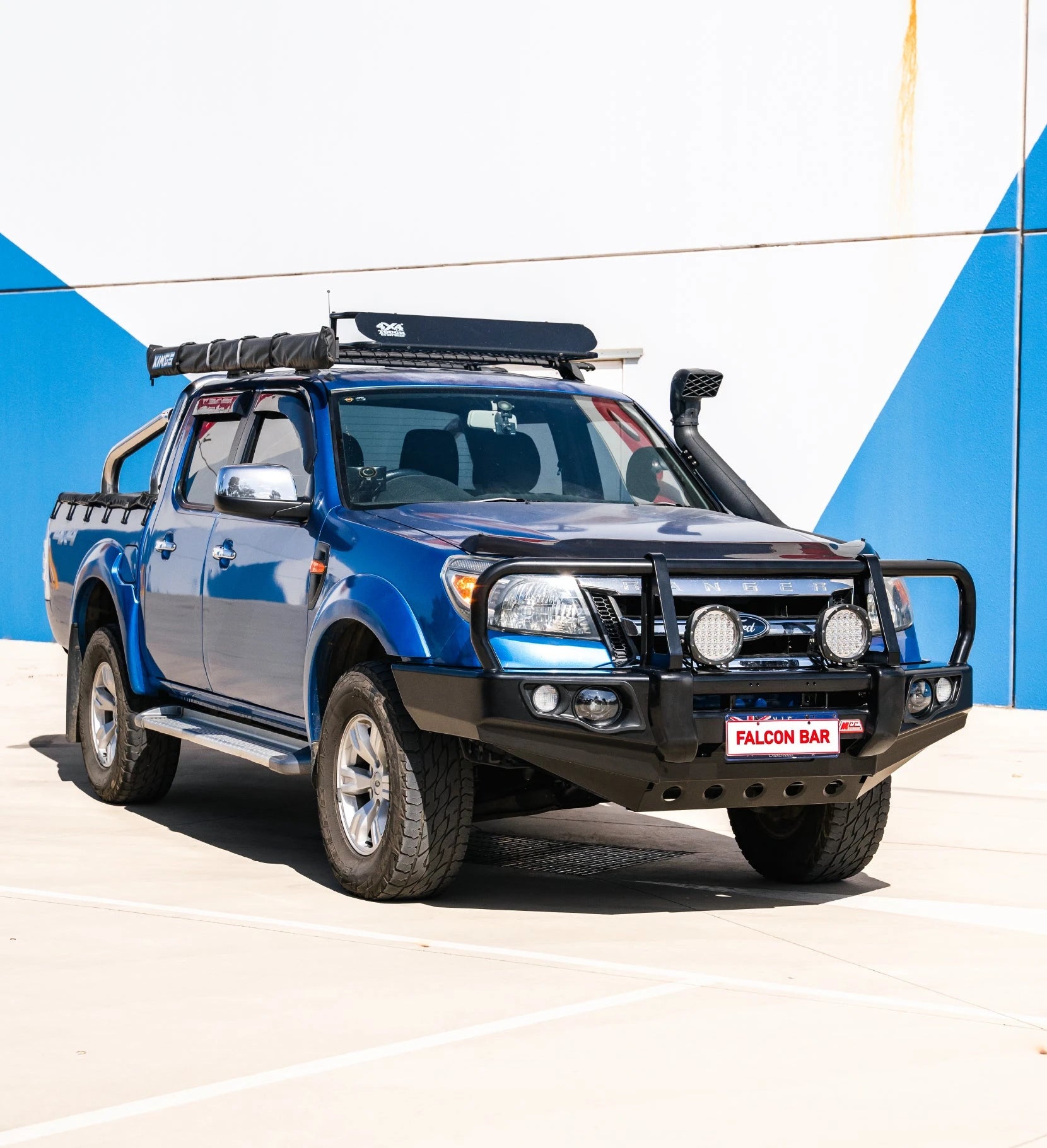 Ranger PK 2009-2011 707-02 Falcon Bull Bar A-Frame Package (No Foglight) - SKU MCC-05002-702UP