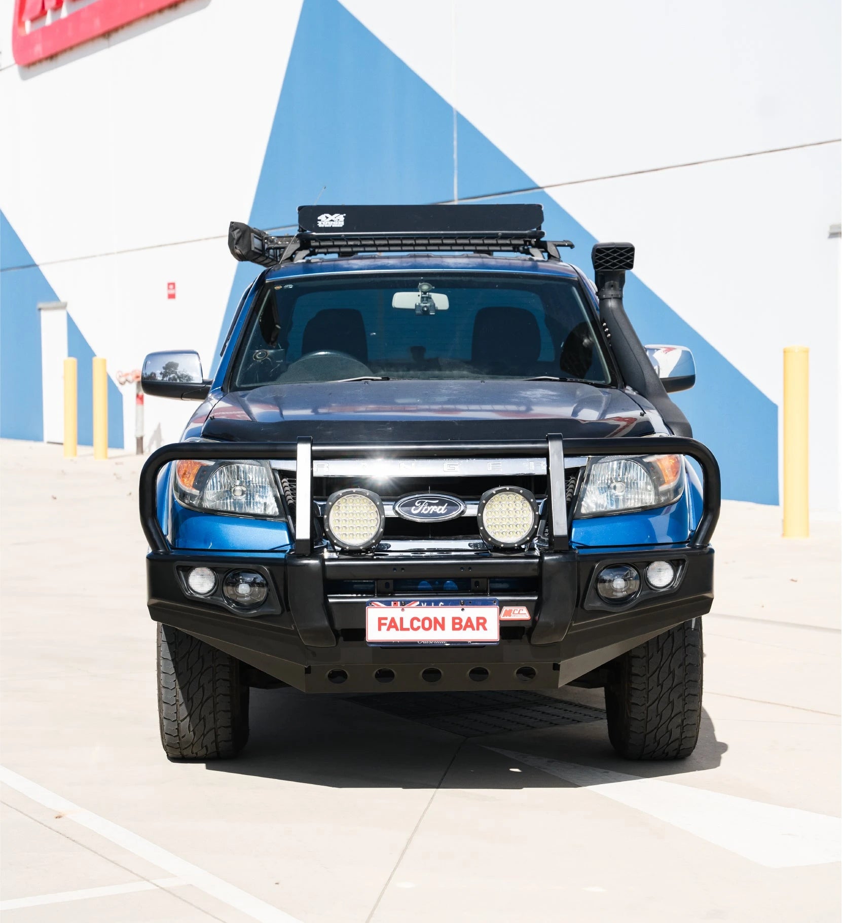 Ranger PK 2009-2011 707-02 Falcon Bull Bar A-Frame Package (No Foglight) - SKU MCC-05002-702UP