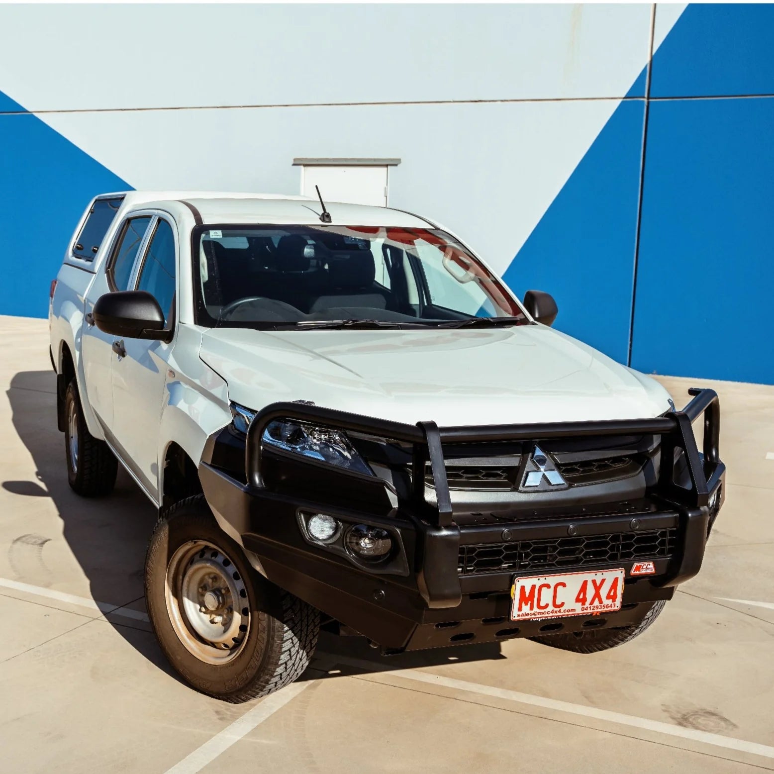 Triton MR 2019-On 707-02 Falcon Bull Bar A-Frame Package (LED Foglight) - SKU MCC-02011-702FOGUP