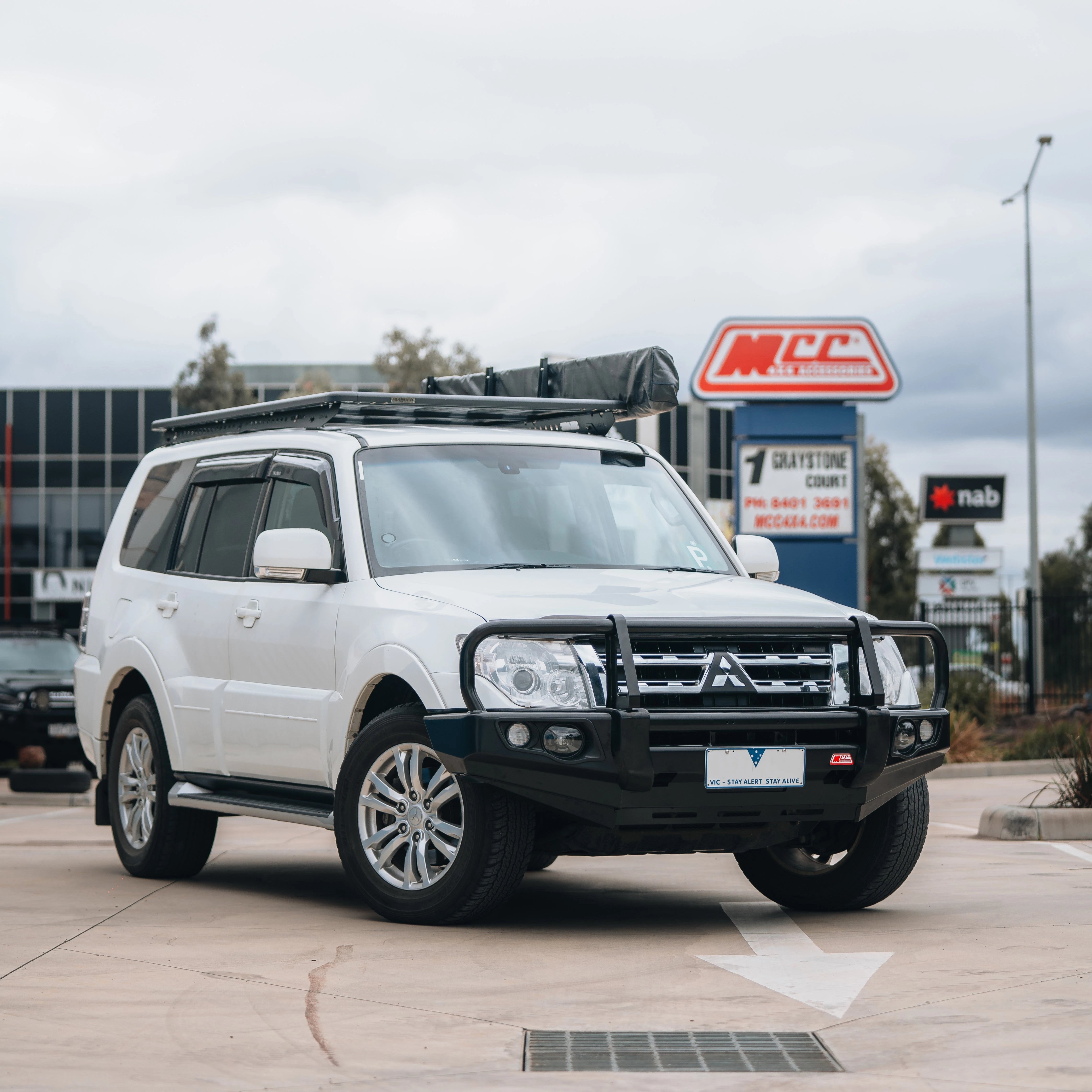 Pajero NS,NX,NT,NW 2006-2021 707-02 Falcon Bull Bar A-Frame Package (No Foglight) - SKU MCC-02004-702UP