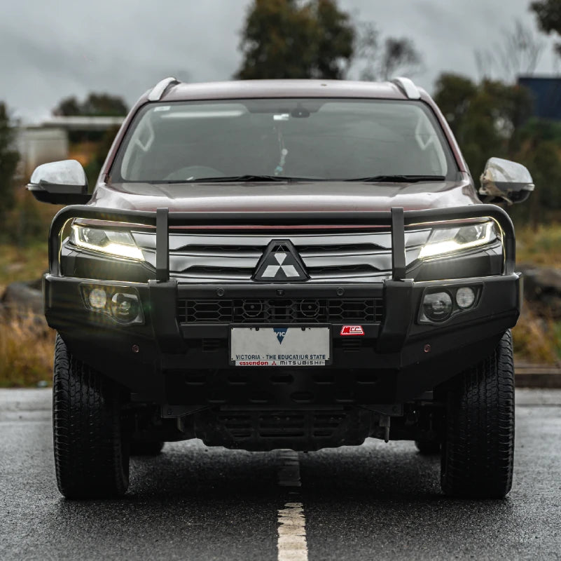 Pajero Sport QF 2020-On 707-02 Falcon Bull Bar A-Frame Package (No Foglight) - SKU MCC-02012-702UP