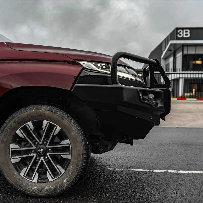 Pajero Sport QF 2020-On 707-02 Falcon Bull Bar A-Frame Package (LED Foglight) - SKU MCC-02012-702FOGUP