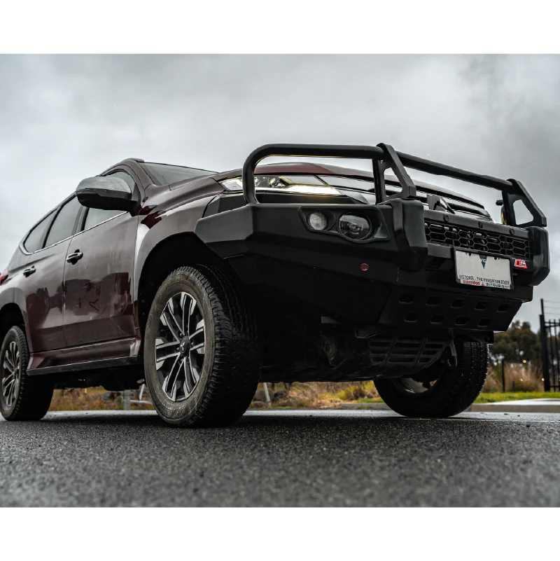 Pajero Sport QF 2020-On 707-02 Falcon Bull Bar A-Frame Package (LED Foglight) - SKU MCC-02012-702FOGUP