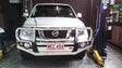 Navara D40 2011-2015 707-02A Alloy Falcon Bull Bar A-Frame Package (LED Foglight) - SKU MCC-03007-702AWFOGUP