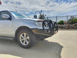 Navara D40 2005-2010 707-02 Falcon Bull Bar Black A-Frame Package (LED Foglight) - SKU MCC-03006-702FOGUP